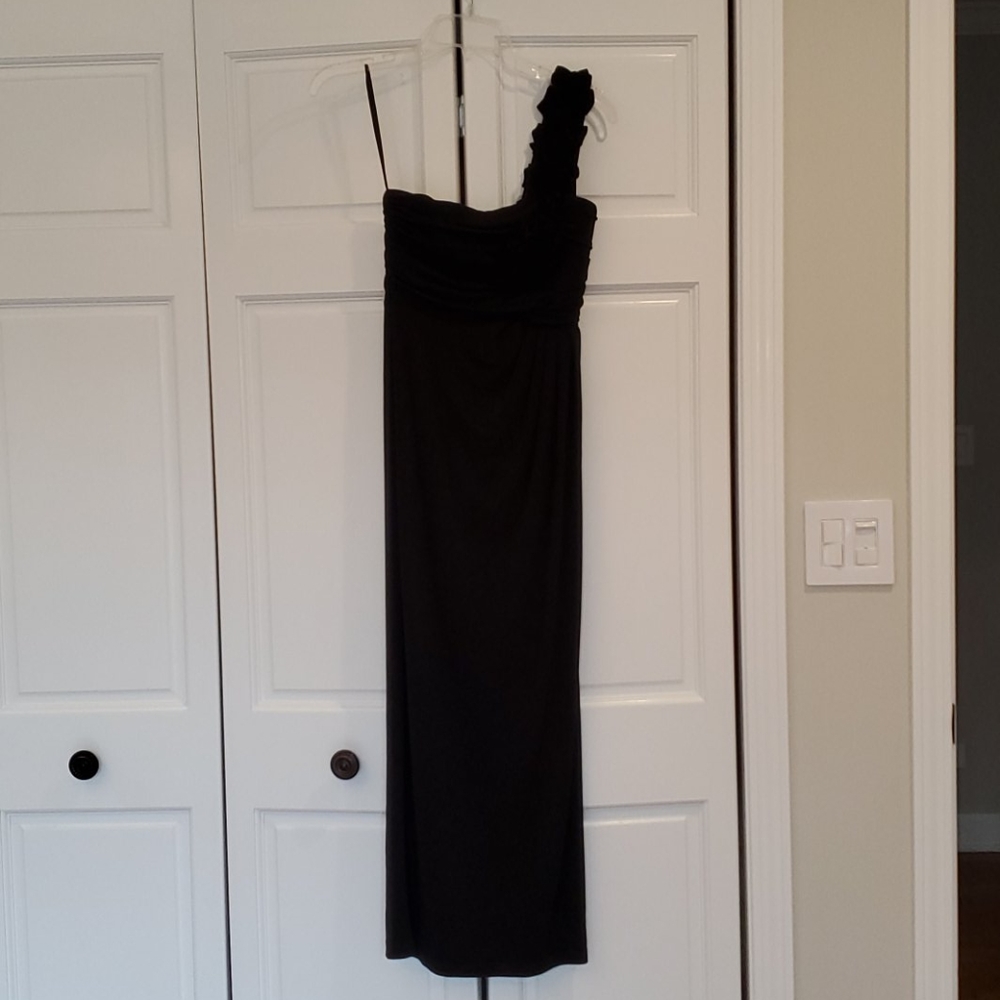 Maxi strapless/ one shoulder dress
